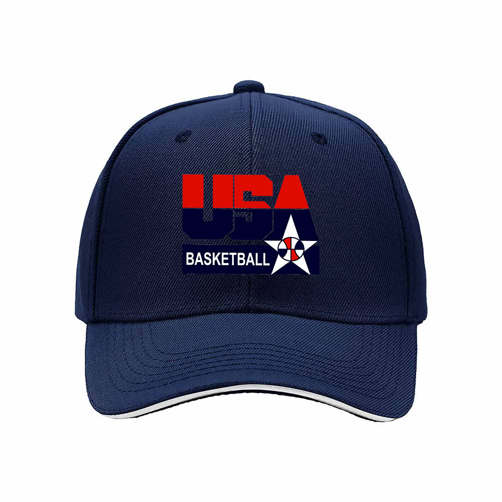 USA Basketball Men's Baseball Cap Red White Blue Logo Hat Gift - Image 2