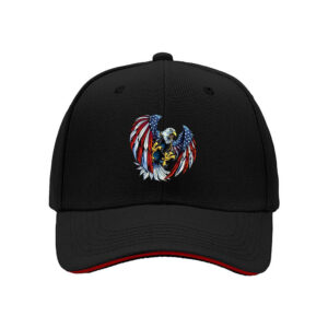 American Eagle Flag Cap Men's Baseball Hat Patriotic Gift