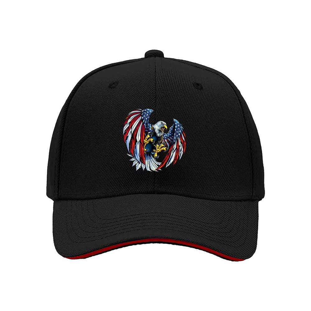 American Eagle Flag Cap Men's Baseball Hat Patriotic Gift
