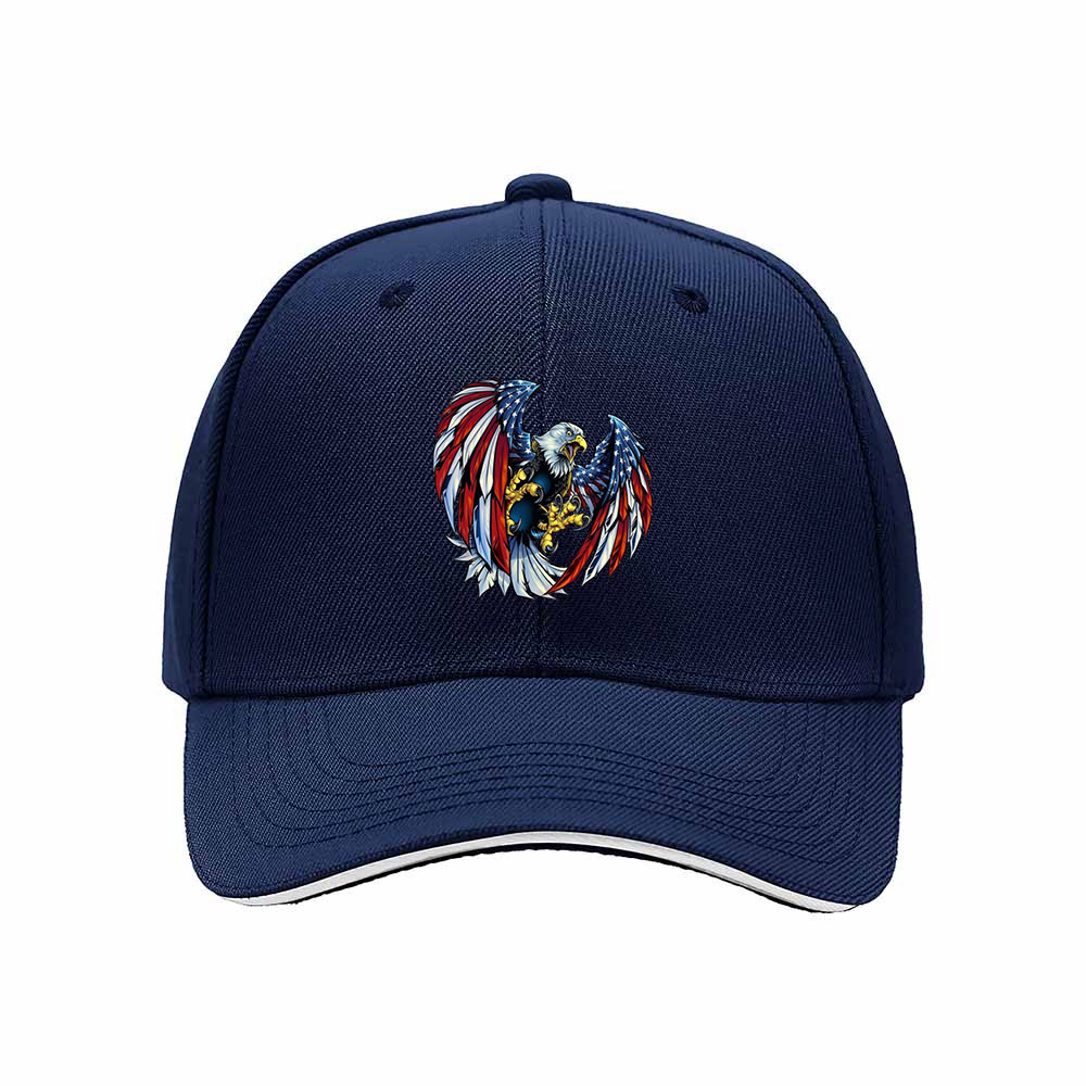 American Eagle Flag Cap Men's Baseball Hat Patriotic Gift - Image 2