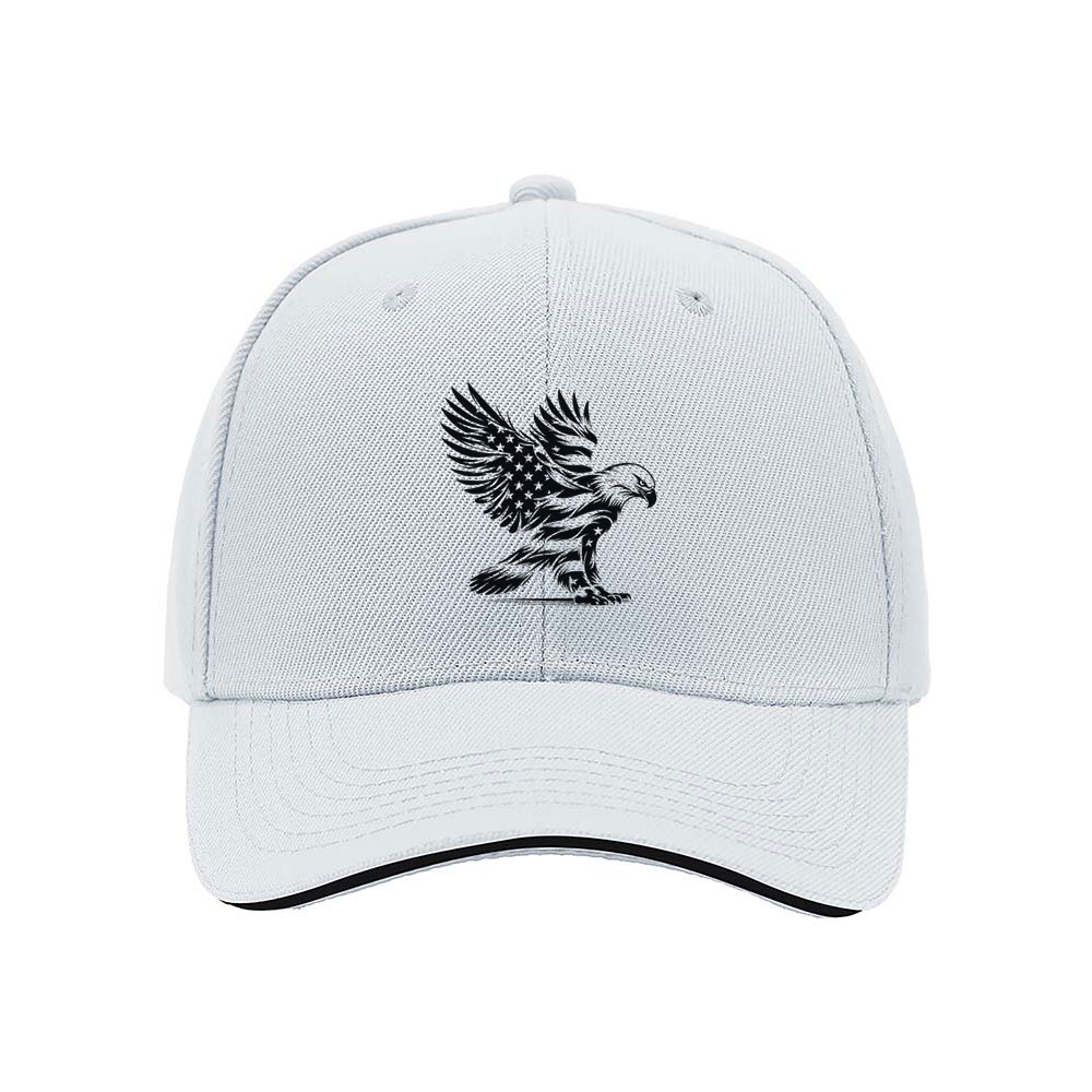 Black Baseball Cap with Eagle Embroidery for Men and Women Outdoor Gift - Image 5