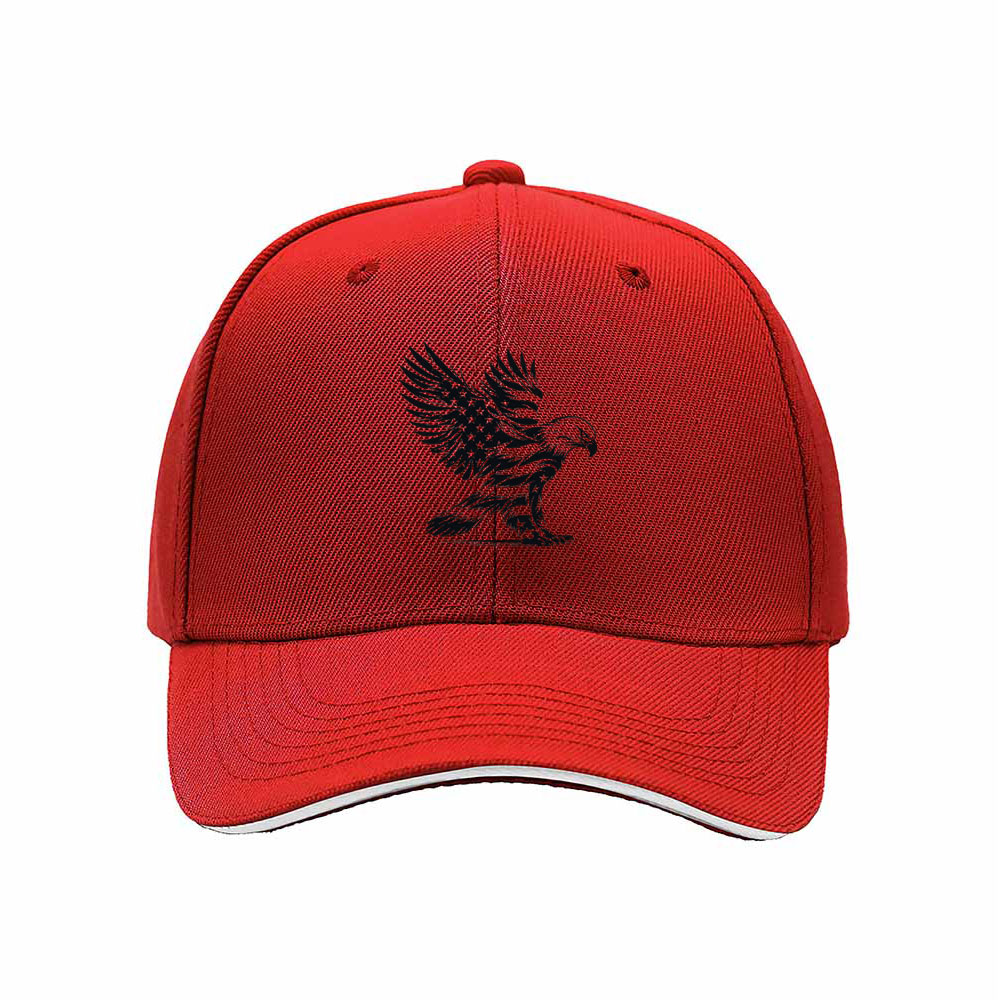 Black Baseball Cap with Eagle Embroidery for Men and Women Outdoor Gift - Image 6