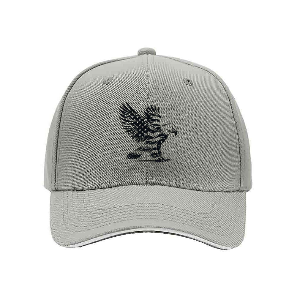 Black Baseball Cap with Eagle Embroidery for Men and Women Outdoor Gift - Image 7