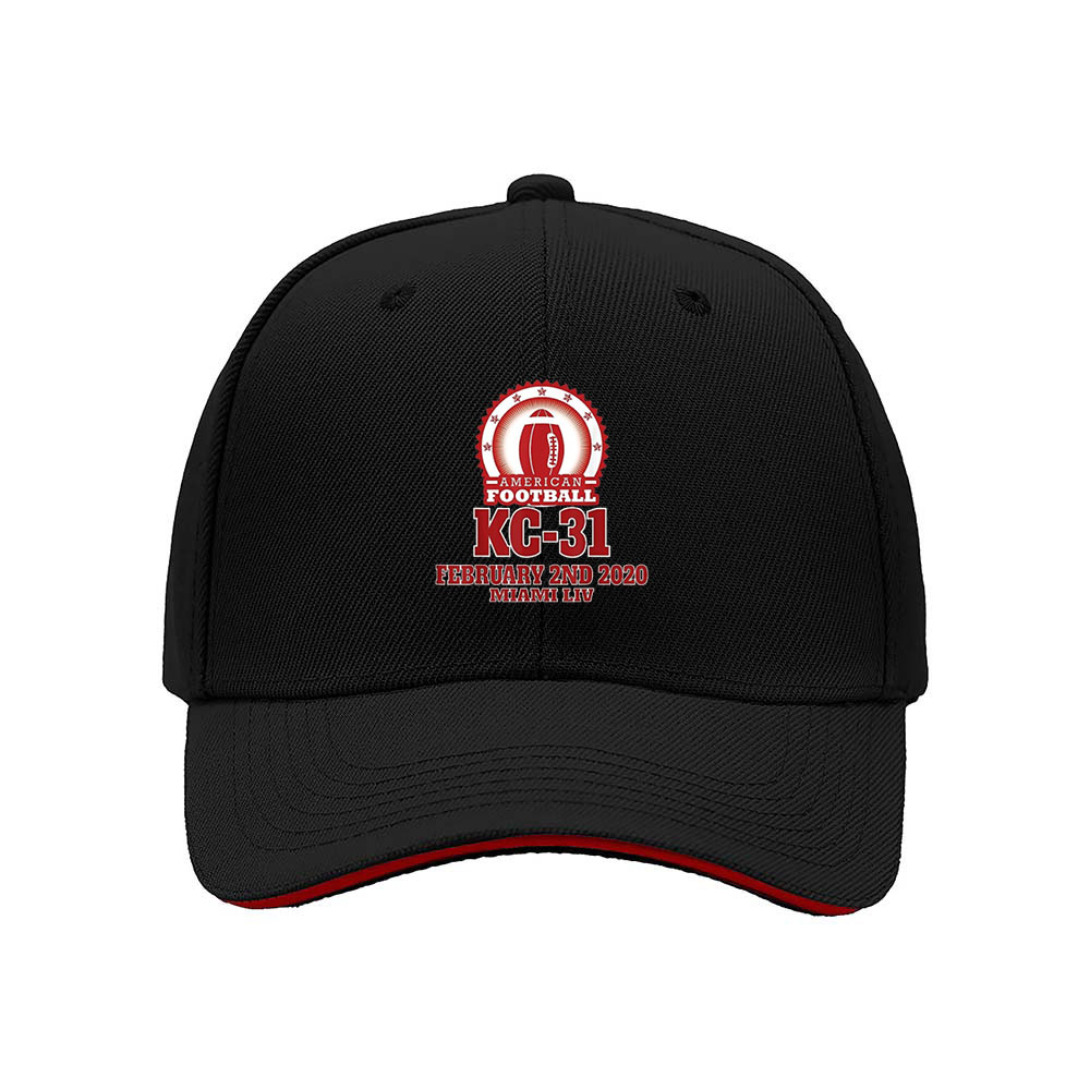 KC31 American Football Hat Men's Baseball Cap Gift 2020 Event Souvenir