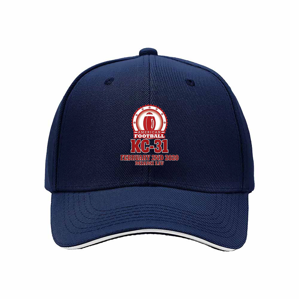 KC31 American Football Hat Men's Baseball Cap Gift 2020 Event Souvenir - Image 2