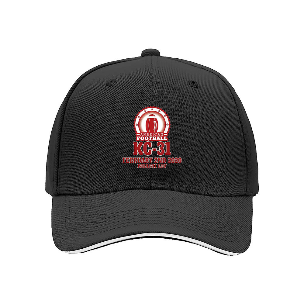 KC31 American Football Hat Men's Baseball Cap Gift 2020 Event Souvenir - Image 3
