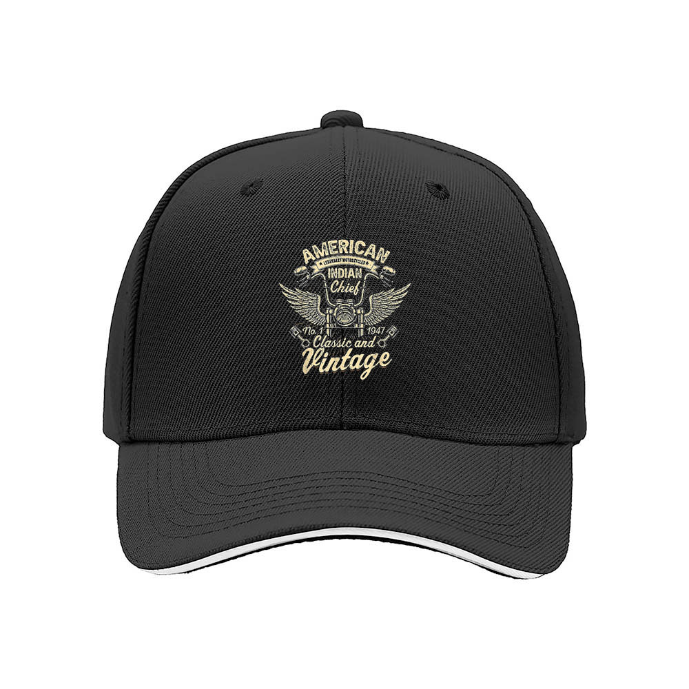 American Indian Chief Vintage Men's Baseball Cap Classic Gift - Image 3