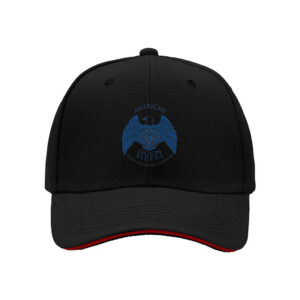 American Legion Riders Men's Baseball Cap Black Blue Embroidered Logo Hat