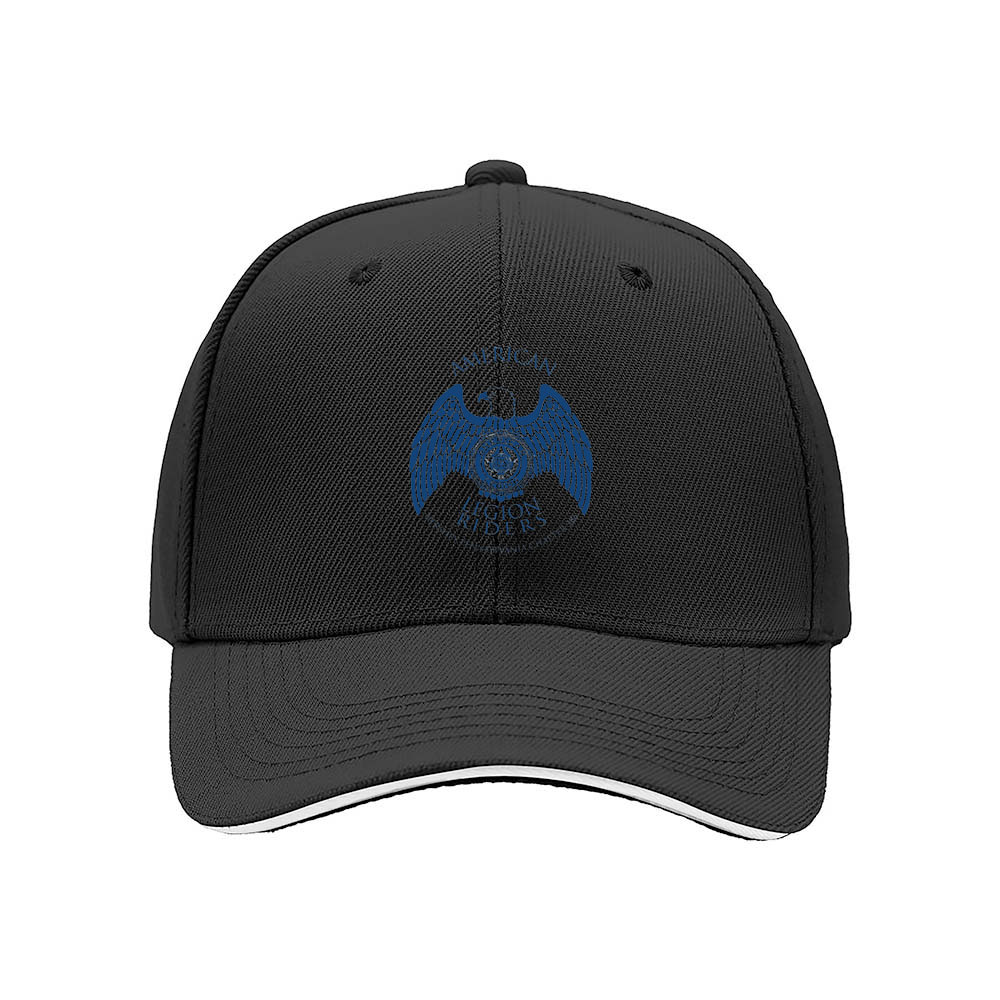 American Legion Riders Men's Baseball Cap Black Blue Embroidered Logo Hat - Image 3