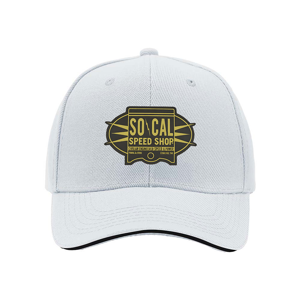 So Cal Speed Shop Men's Baseball Cap Black Gold Logo Hat Gift - Image 5