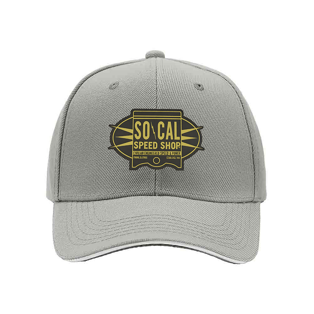 So Cal Speed Shop Men's Baseball Cap Black Gold Logo Hat Gift - Image 7