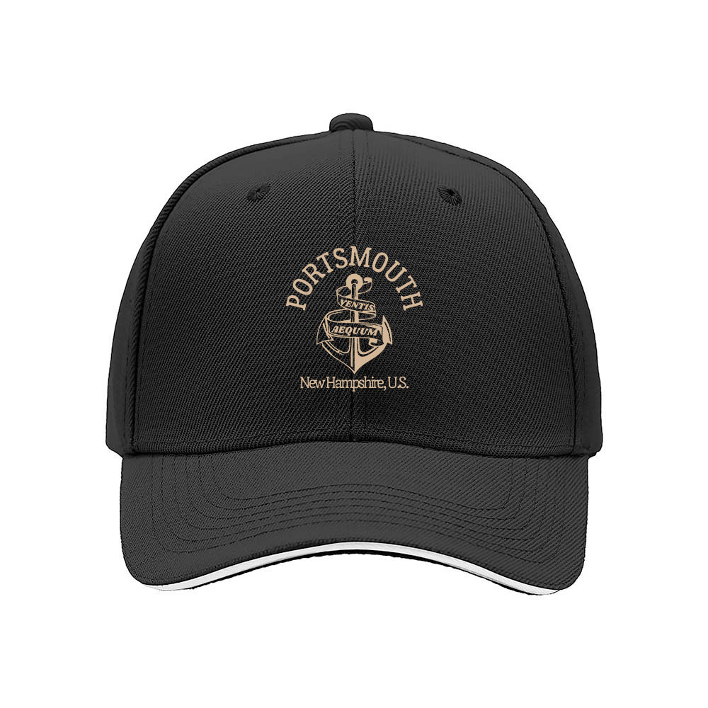 Portsmouth NH Anchor Cap Men Women Baseball Hat Gift - Image 3