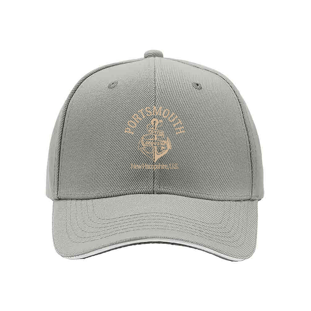 Portsmouth NH Anchor Cap Men Women Baseball Hat Gift - Image 7