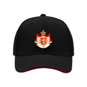 Black Baseball Cap with Royal Lion Crest Design for Men and Women Gift Wear