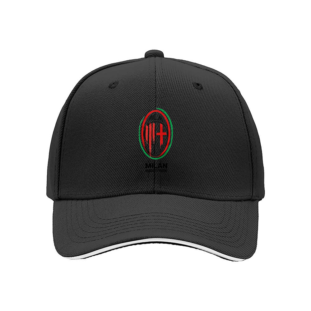 AC Milan Logo Baseball Cap Men's Women's Fashion Gift Hat - Image 3