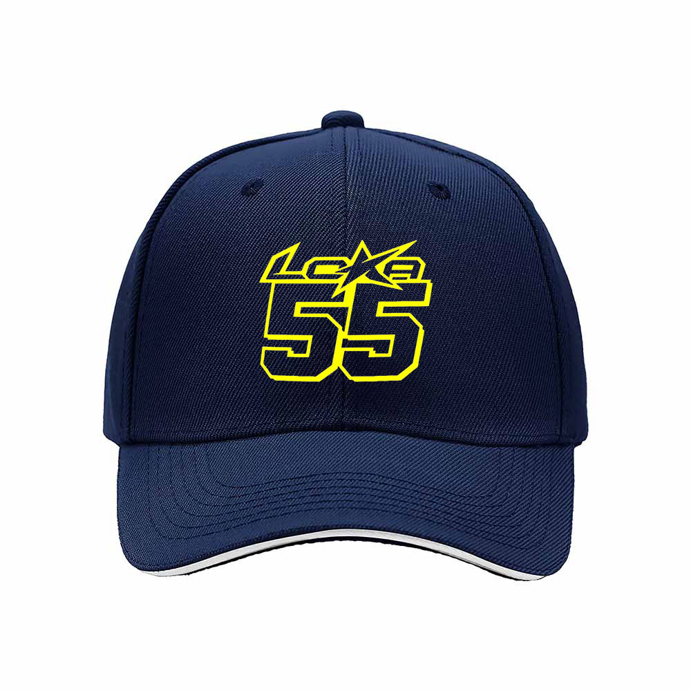 Black Baseball Cap with Yellow 55 Logo Men's Women's Adjustable Hat Gift for Sports Fans - Image 2