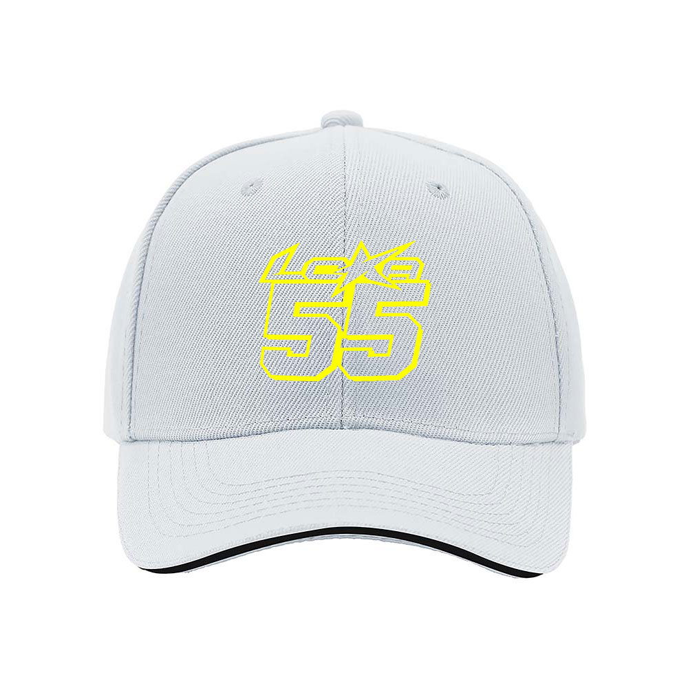 Black Baseball Cap with Yellow 55 Logo Men's Women's Adjustable Hat Gift for Sports Fans - Image 5