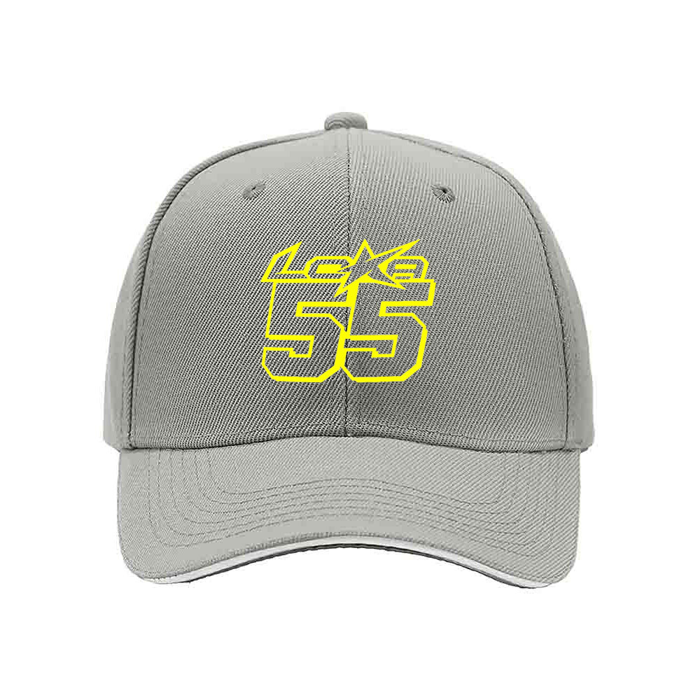 Black Baseball Cap with Yellow 55 Logo Men's Women's Adjustable Hat Gift for Sports Fans - Image 7