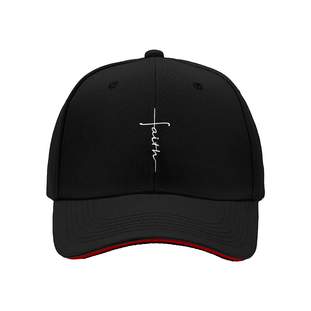 Faith Cross Embroidered Baseball Cap for Men Women Gift Wear