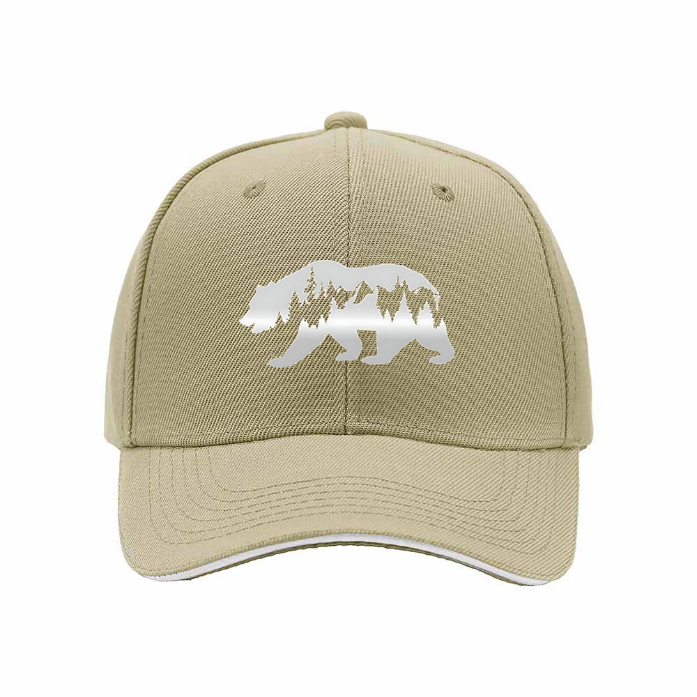 Bear Mountain Forest Mens Baseball Cap Gift Outdoor Adventure - Image 4