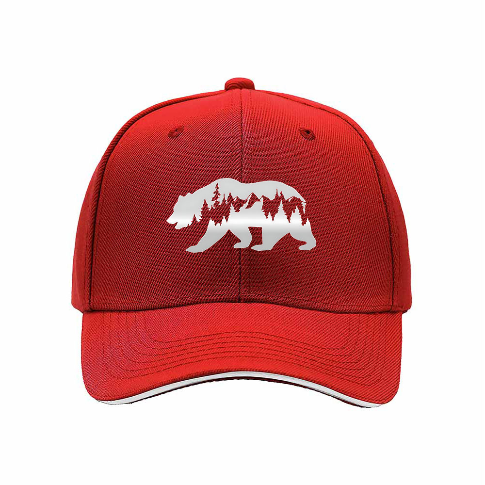 Bear Mountain Forest Mens Baseball Cap Gift Outdoor Adventure - Image 6