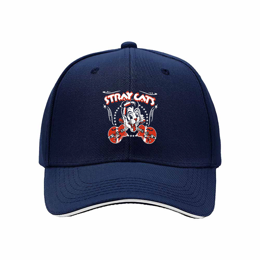 Stray Cats Logo Men's Baseball Cap Rockabilly Gift Hat - Image 2