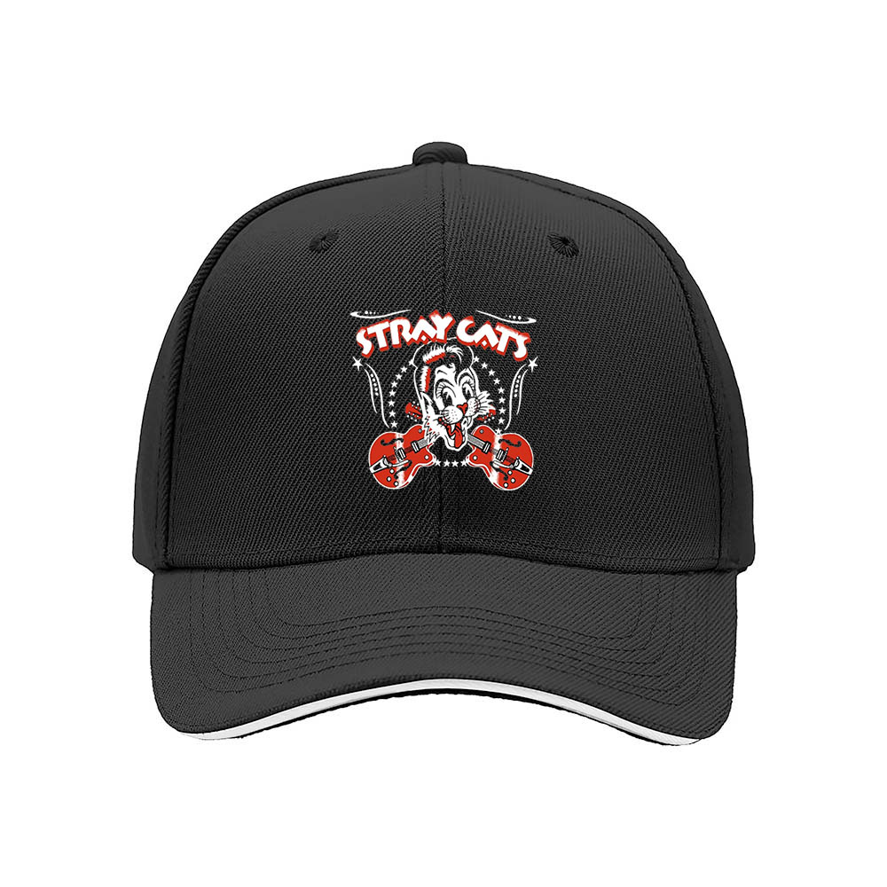 Stray Cats Logo Men's Baseball Cap Rockabilly Gift Hat - Image 3
