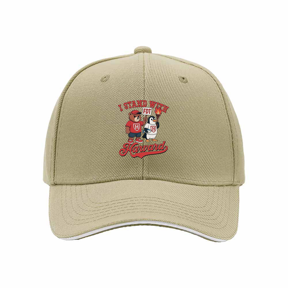 I Stand With Harvard Baseball Cap Men's Women's Gift Hat - Image 4