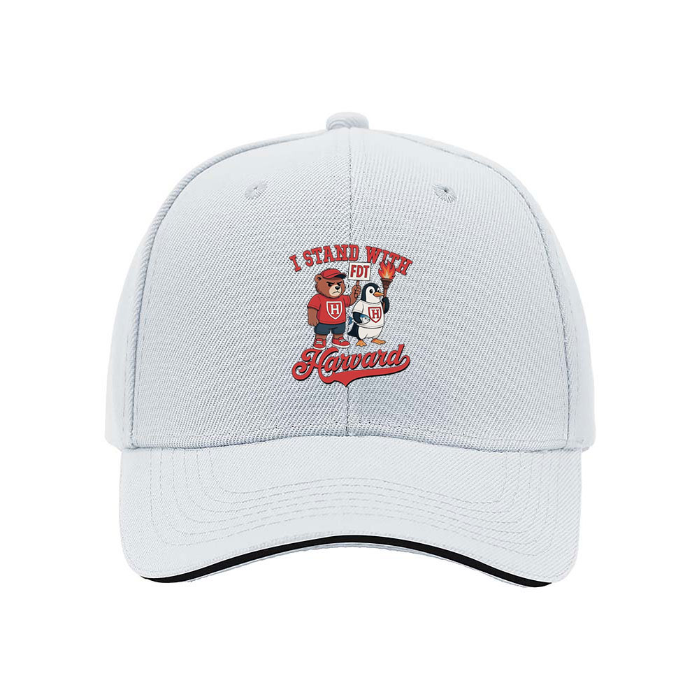 I Stand With Harvard Baseball Cap Men's Women's Gift Hat - Image 5