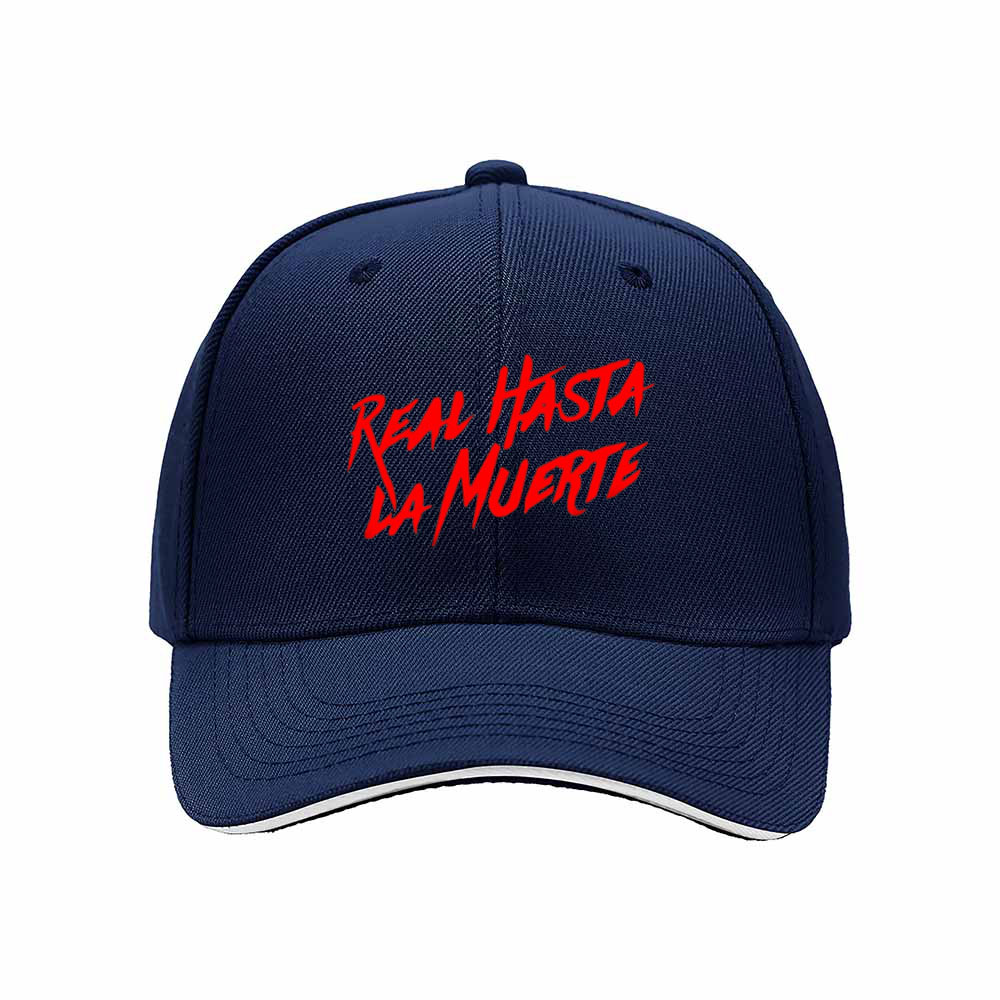 Real Hasta La Muerte Men's Baseball Cap Black Red Embroidered Hat Gift - Image 2