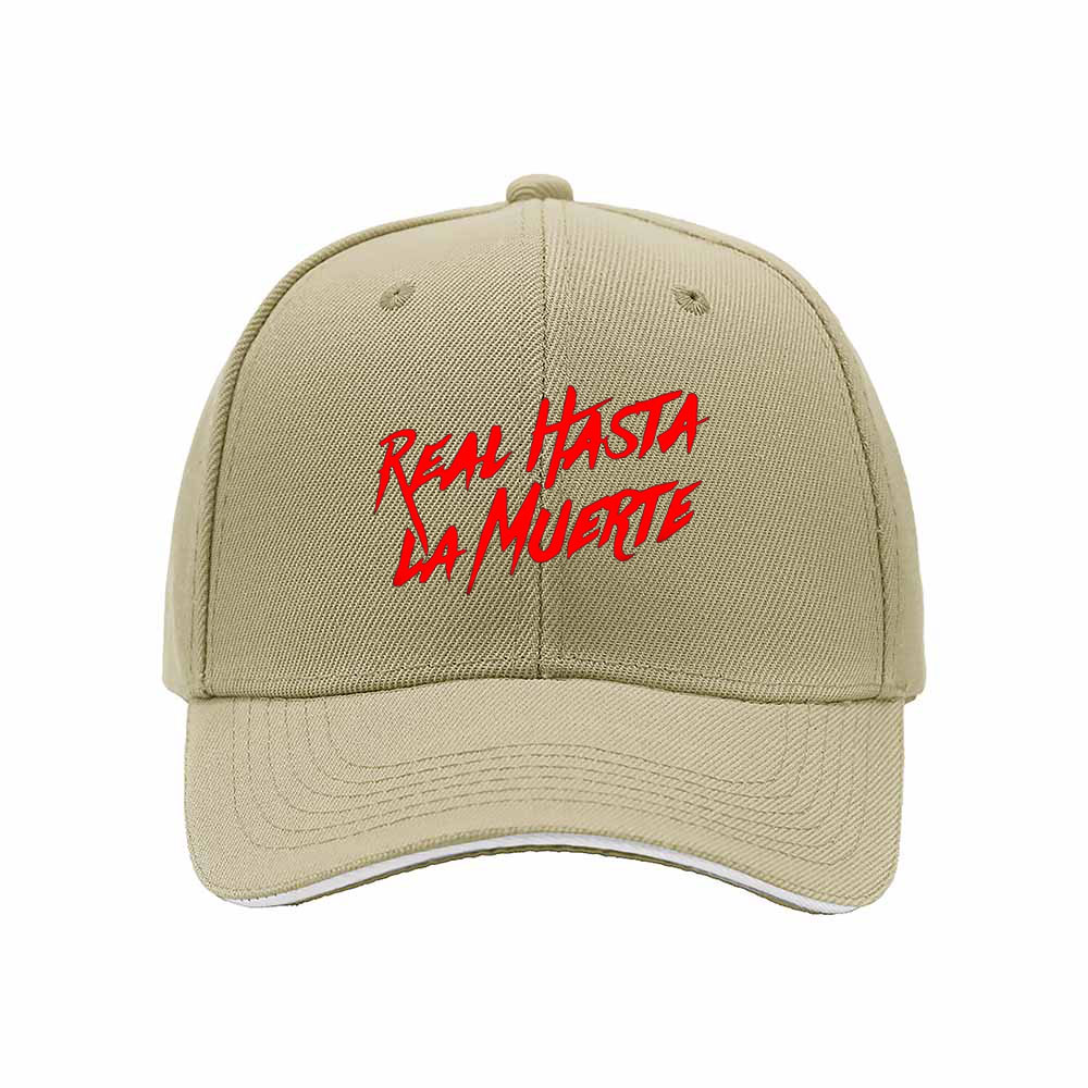 Real Hasta La Muerte Men's Baseball Cap Black Red Embroidered Hat Gift - Image 4