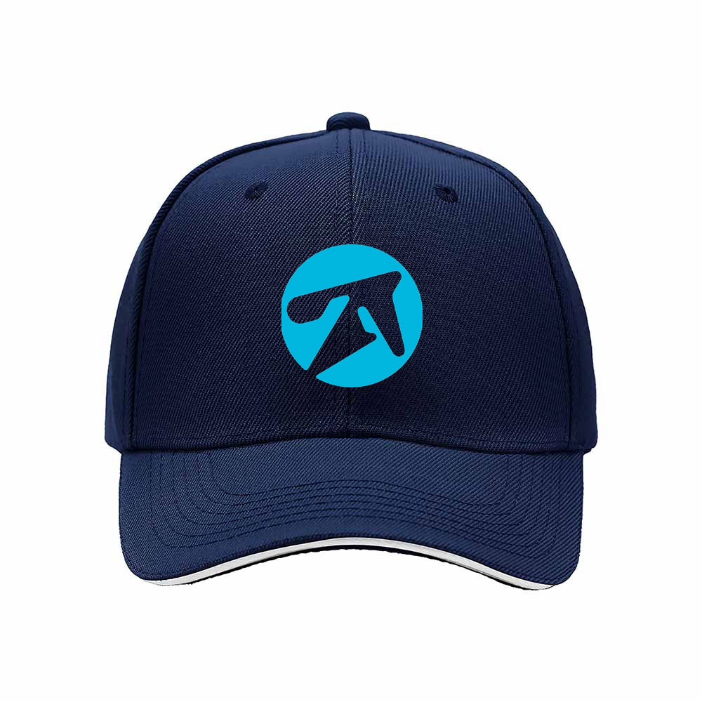 Black Baseball Cap with Blue Logo Men's Women's Gift for Outdoor Sports - Image 2