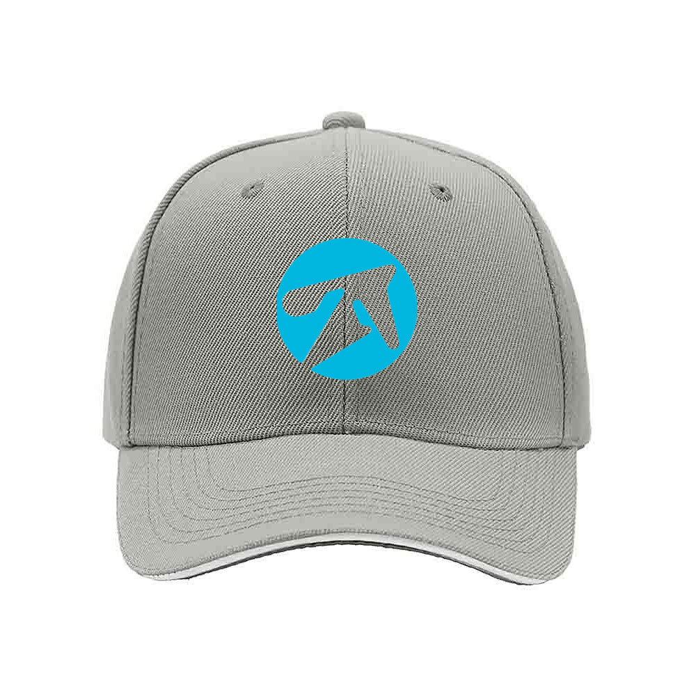 Black Baseball Cap with Blue Logo Men's Women's Gift for Outdoor Sports - Image 7