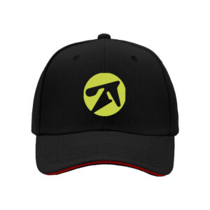 Black Baseball Cap with Green Logo Men's Women's Adjustable Hat Gift for Outdoor Activities