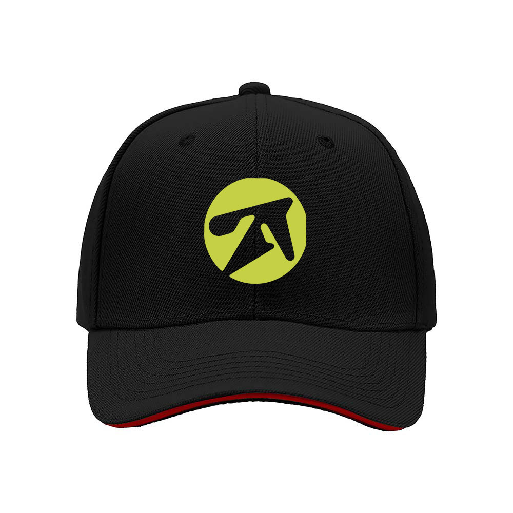 Black Baseball Cap with Green Logo Men's Women's Adjustable Hat Gift for Outdoor Activities