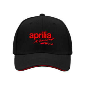 Aprilia Racing Logo Men's Baseball Cap Black Red Embroidered Hat Gift