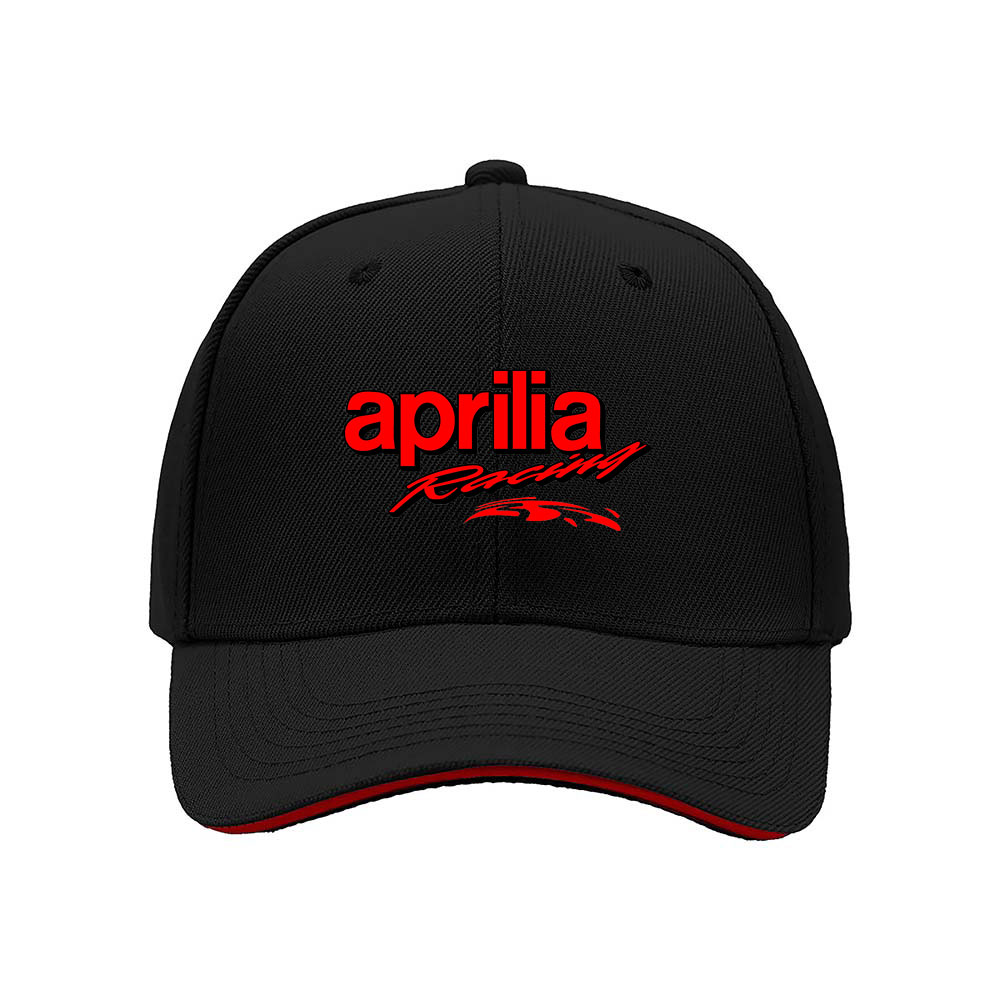 Aprilia Racing Logo Men's Baseball Cap Black Red Embroidered Hat Gift