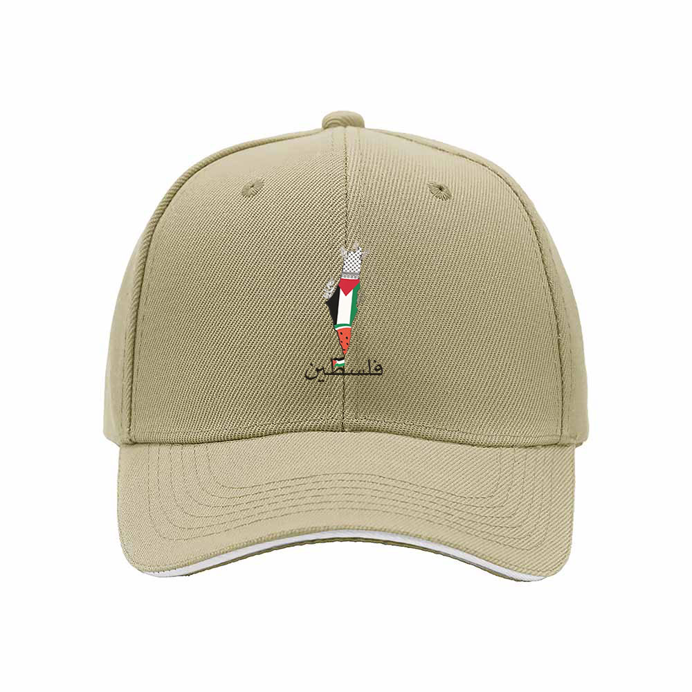 Palestine Map Flag Cap Men's Women's Baseball Hat Gift - Image 4