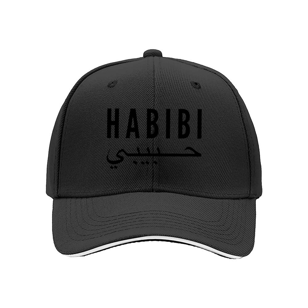Habibi Arabic Print Men's Baseball Cap Gift Fashion Hat - Image 3