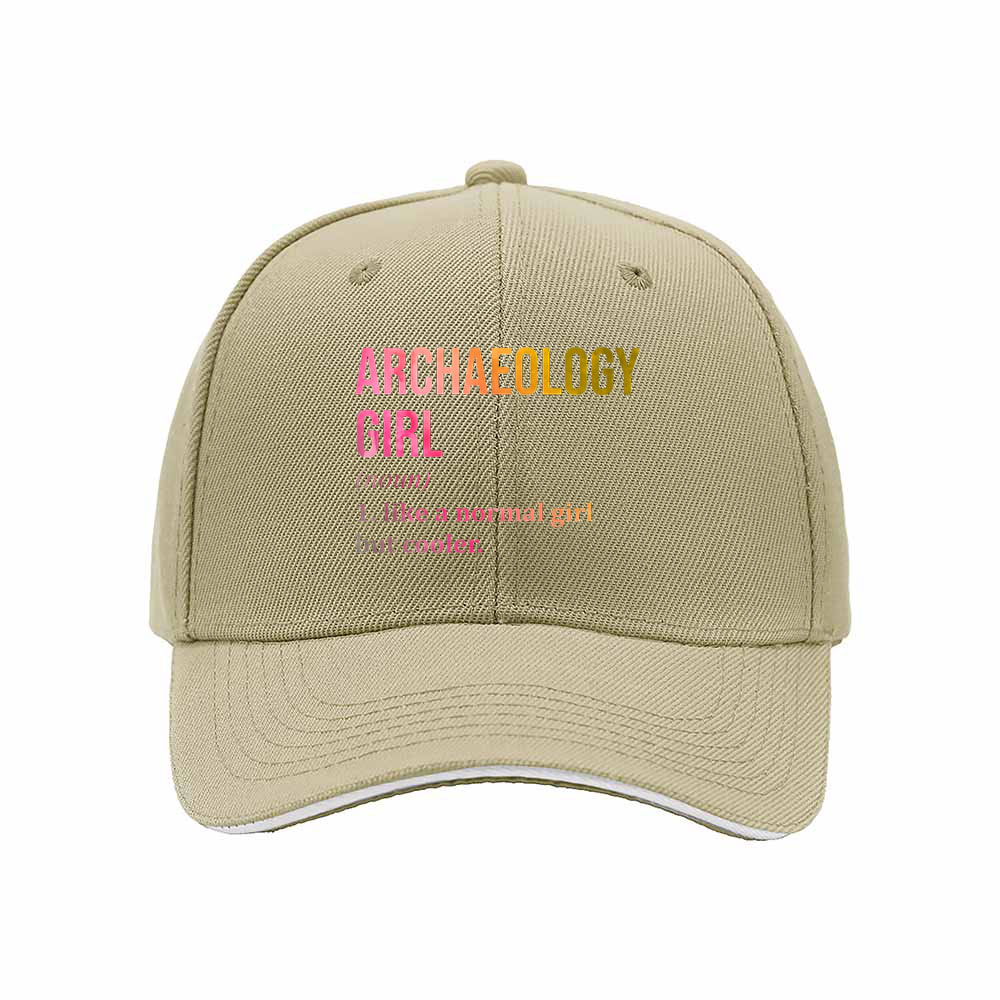 Archaeology Girl Baseball Cap for Women Men Gift Hat - Image 4