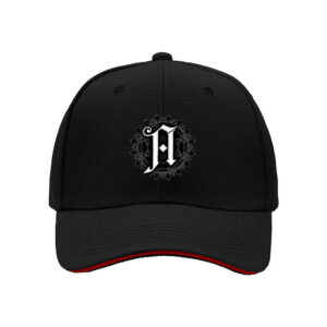 Black Baseball Cap with Elegant Monogram D Design for Men and Women Gift Fashion Hat