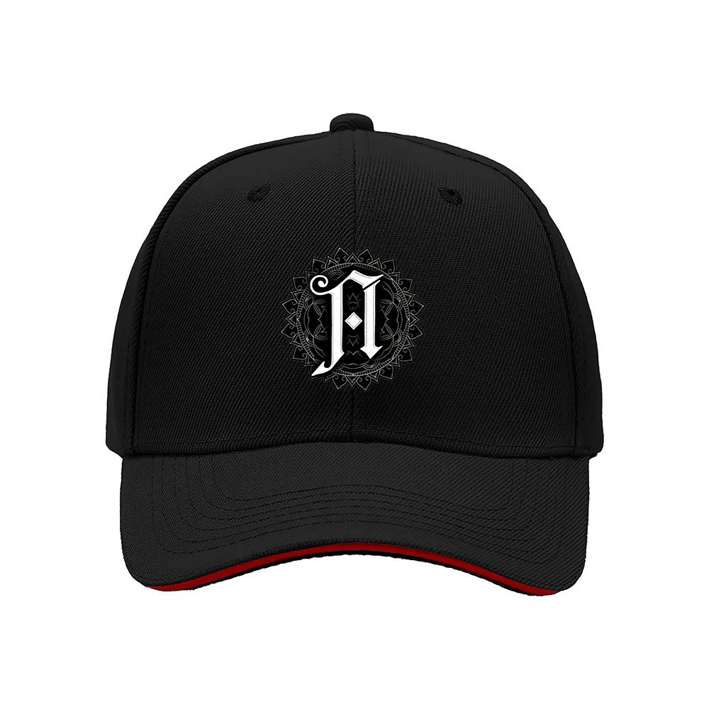 Black Baseball Cap with Elegant Monogram D Design for Men and Women Gift Fashion Hat