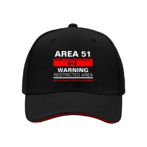 Area 51 Warning Restricted Area Men's Baseball Cap