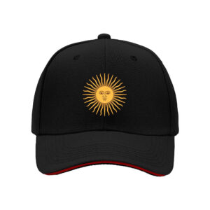 Golden Sun Emblem Men's Baseball Cap Outdoor Gift Hat