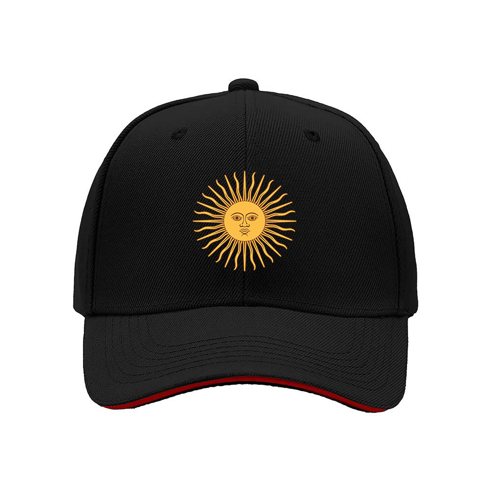Golden Sun Emblem Men's Baseball Cap Outdoor Gift Hat