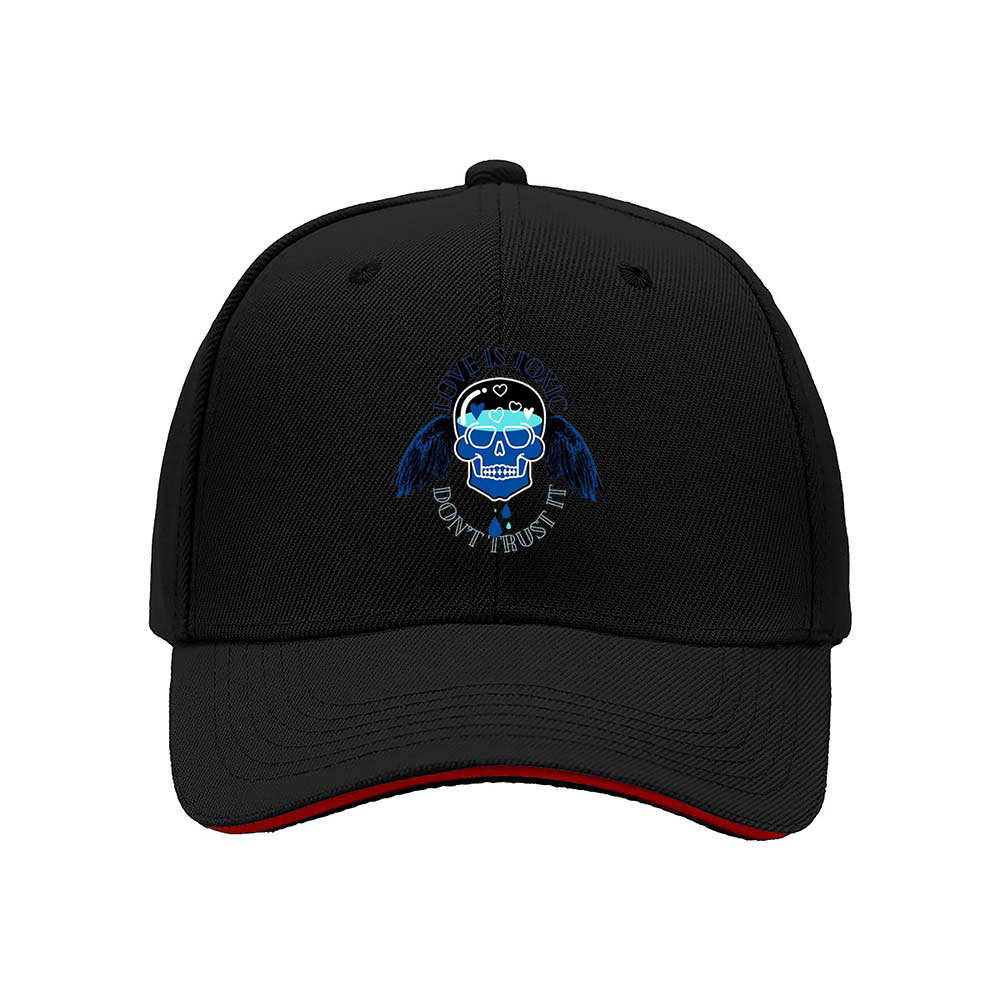 Blue Skull Wings Men's Baseball Cap Cool Gift for Him