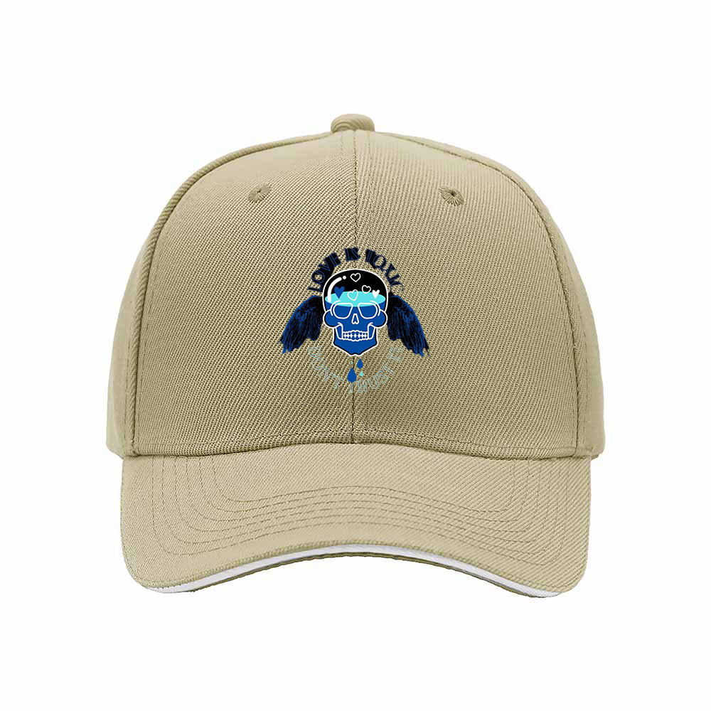 Blue Skull Wings Men's Baseball Cap Cool Gift for Him - Image 4