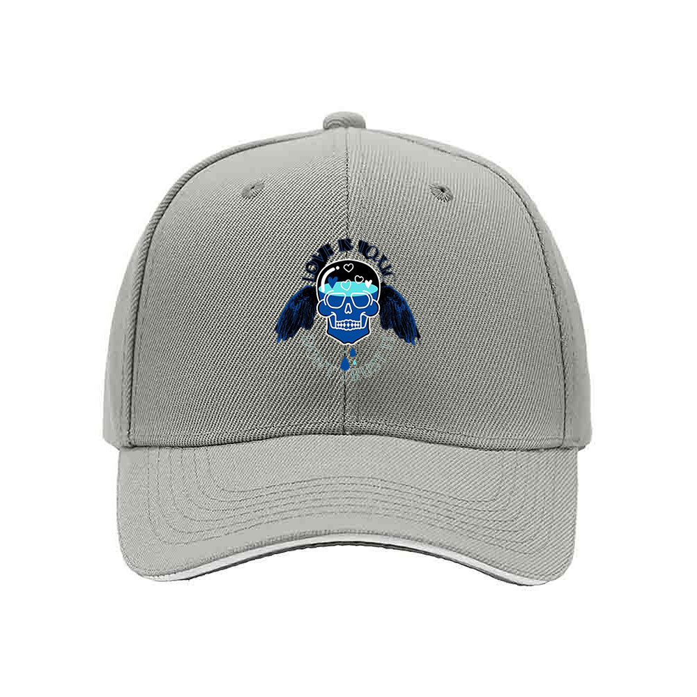 Blue Skull Wings Men's Baseball Cap Cool Gift for Him - Image 7