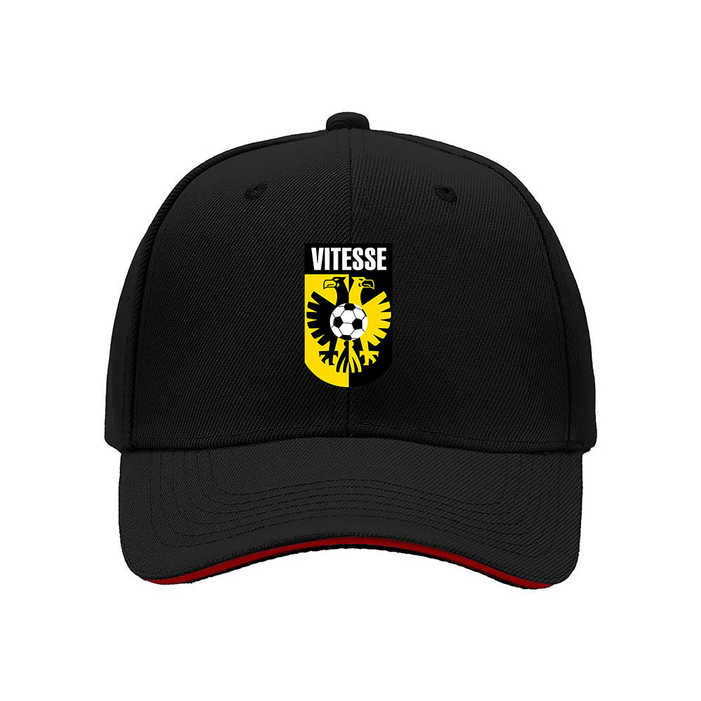 Vitesse Football Club Men's Baseball Cap Black Yellow Logo Gift
