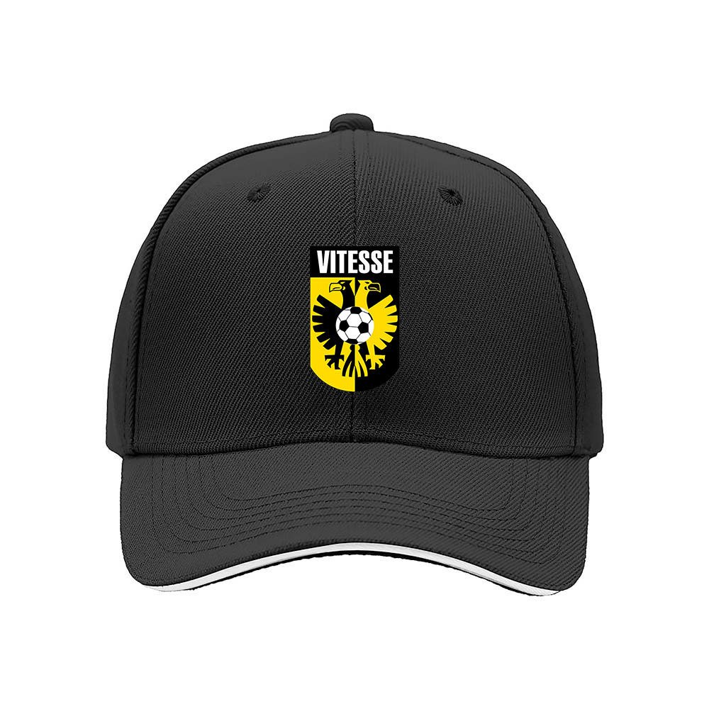 Vitesse Football Club Men's Baseball Cap Black Yellow Logo Gift - Image 3